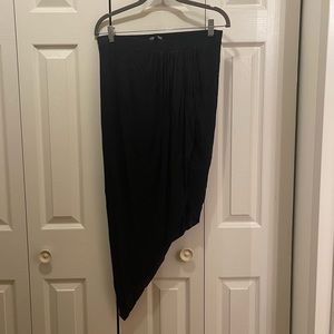 Black Asymmetrical Skirt NWT Medium